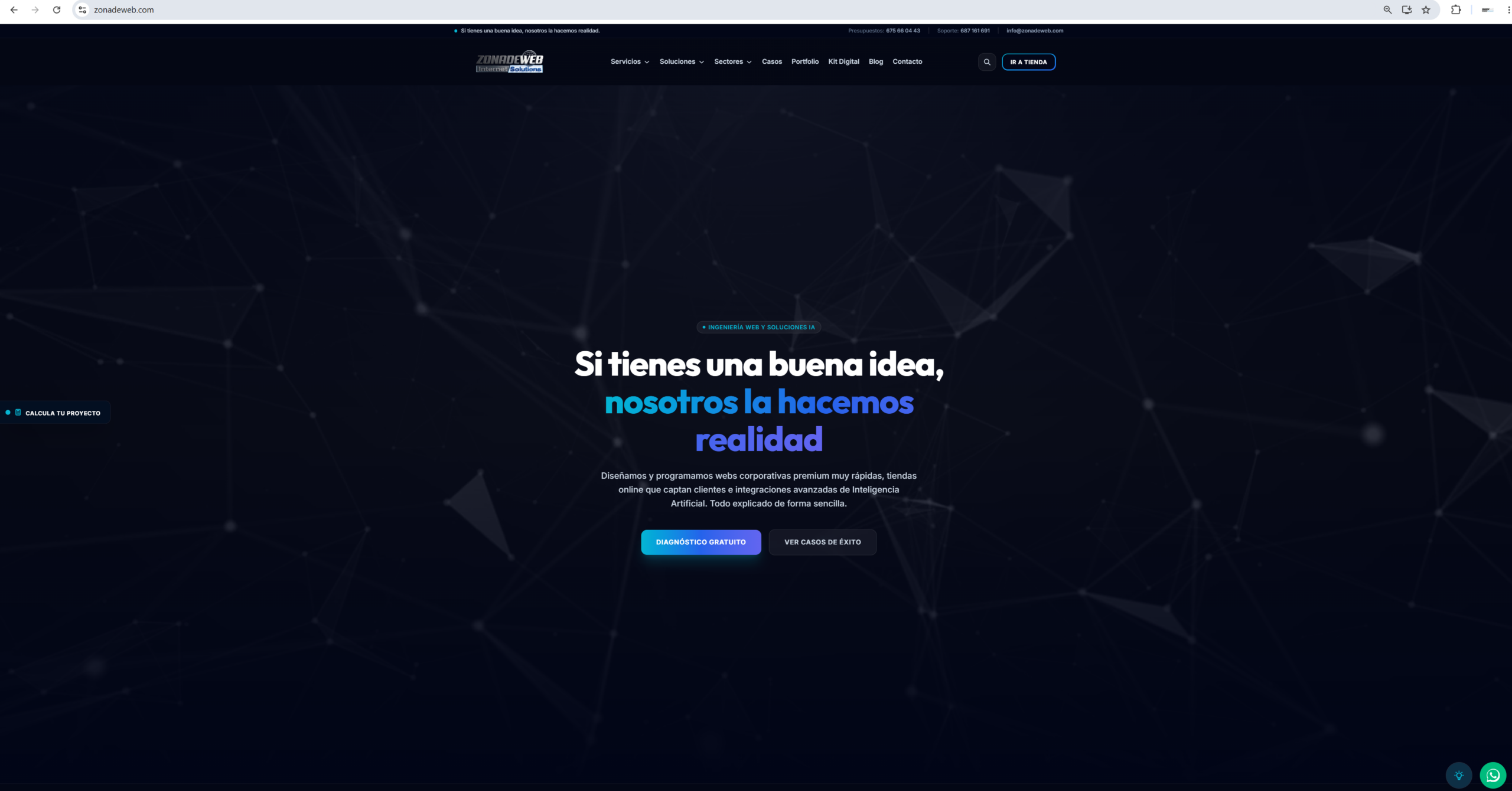 Proyecto digital desarrollado con el apoyo de Zonadeweb: Dise&ntilde;o web profesional